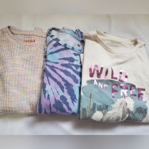 Long sleeve shirt bundle girls 7/8